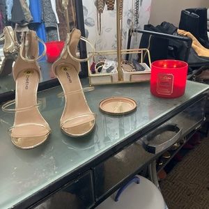 Shoes Bebe gold and clear